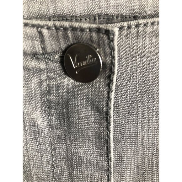 Jacky Vanilia Becky Woman's Gray Denim Trouser Pants Size 14 With Zip - Picture 8 of 16